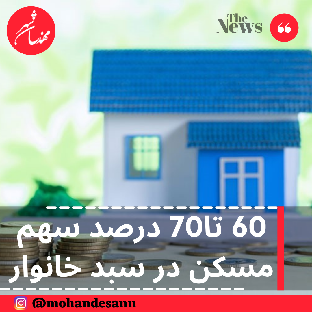 60 تا70 درصد سهم مسکن در سبد خانوار